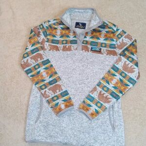 Womens Simply Southern Pullover Aztec Bears Adult size L